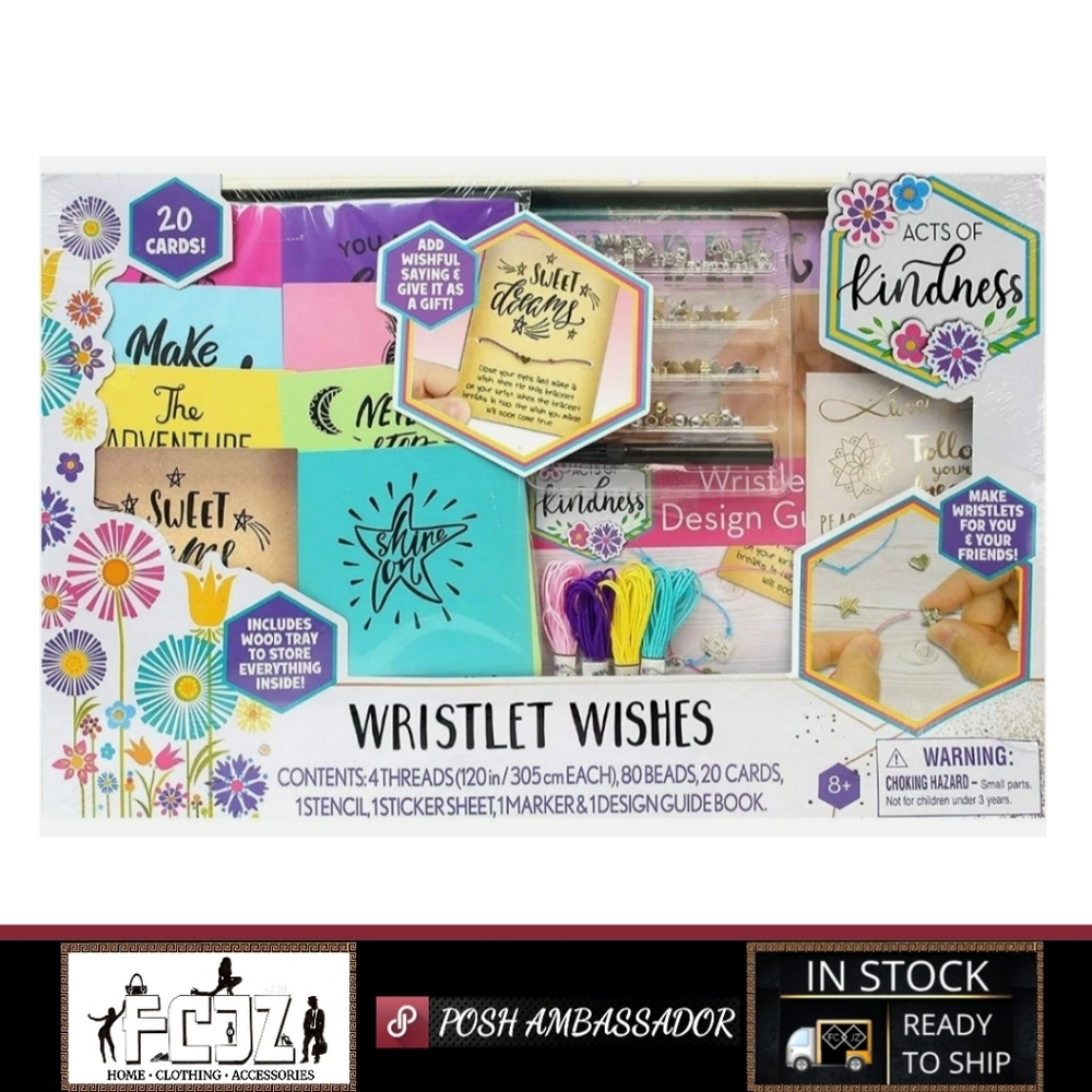 Tara Toys Acts of Kindness - Wristlet Wishes Craft Set ~ NEW